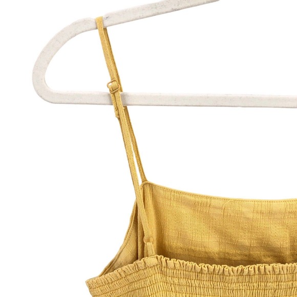 🚨American Eagle Outfitters Womens Size XL Faux Wrap Cami Dress Summer Yellow - Picture 7 of 10